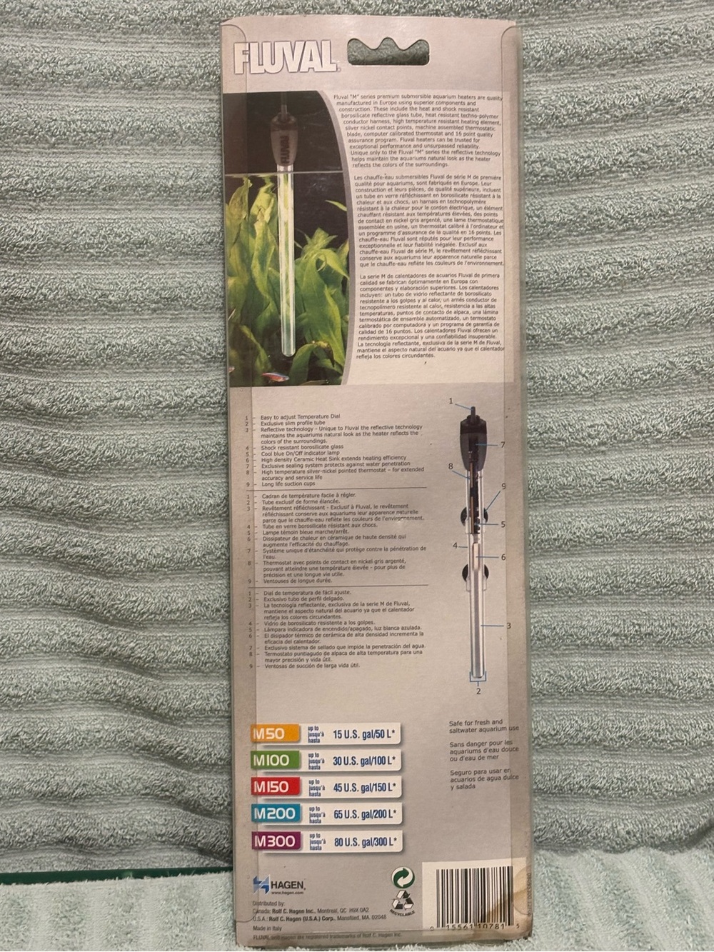 M50 Submersible Glass Aquarium Heater 50 watts 15 Gallons - Black. NEW! - Picture 4 of 9